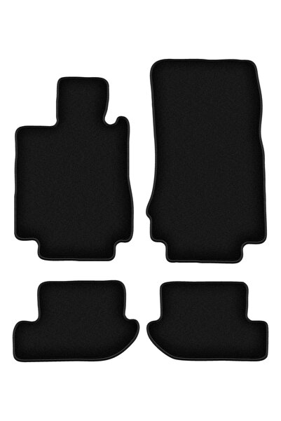 shumee Covorașe BASIC negre din velur pentru: Mercedes CL W215 coupe (1999-1006)