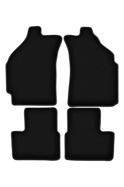 shumee Covorașe BASIC negre din velur pentru: Daewoo Matiz hatchback (1997-2007)