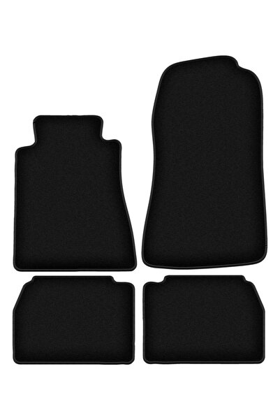 shumee Covorașe BASIC negre din velur pentru: Mercedes C 190 W201 sedan (1982...