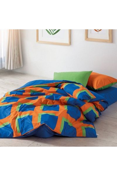 Cozy Home Lenjerie pat dublu bumbac ranforce, cearceaf pilota 200x220cm, Cozy Home, Venus Geometric