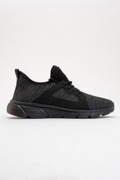 CCWAY AYAKKABI Men's Knitwear Sneakers BLACK BLACK