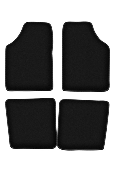 shumee Covorașe BASIC negre din velur pentru: Renault Kangoo I kombivan (1997...