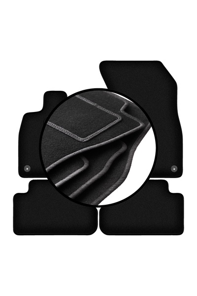 shumee Set complet de covorașe velur pentru: Audi Q5 FYT Sportback Plug in Hy...