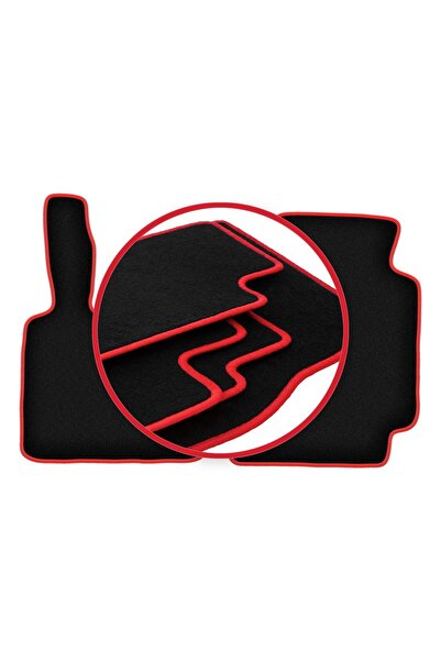 shumee Covorașe auto CARLUX-RED pentru: Smart ForTwo I cu labă (1998-2007)
