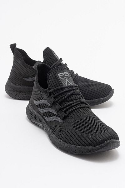 CCWAY AYAKKABI Men's Knitwear Sneakers BLACK BLACK