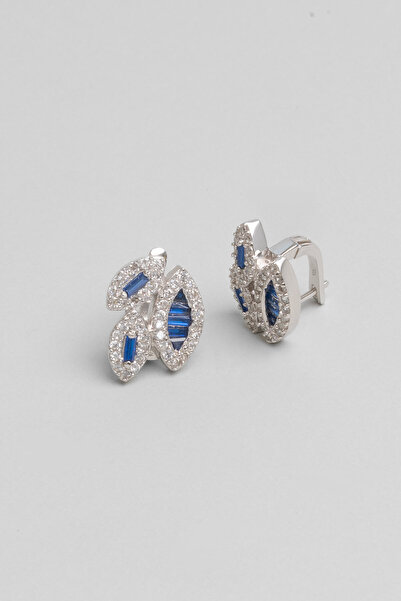 So CHIC... Yakamoz Işığı 18 Ayar Beyaz Altın Kaplama Gümüş Küpe