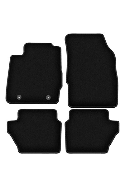 shumee Covorașe BASIC negre din velur pentru: Ford Fiesta MK7 hatchback (2008...