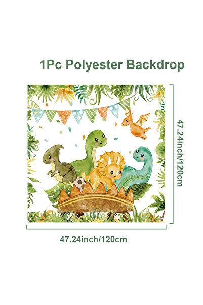 Choice 1 مجموعة من القماش لخلفية بالونات الديناصور، ديكور حفلات عيد ميلاد الأ...