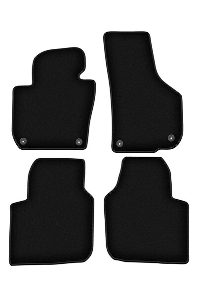 shumee Covorașe BASIC negre din velur pentru: Skoda Superb II Long sedan, bre...