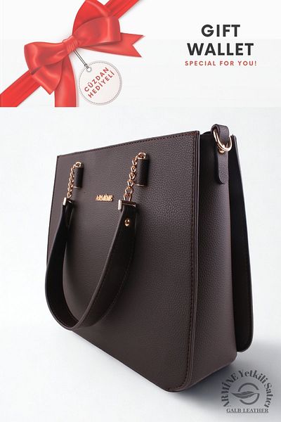 Armine Original Armine Premium Quality Women's Shoulder and Hand Bag Suitable for Daily Use 362 Brown +1