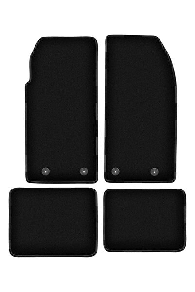 shumee Covorașe BASIC negre din velur pentru: Peugeot 205 cabrio (1983-1998)