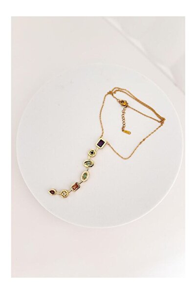 DİDAMACCESSORİES Steel gold y necklace