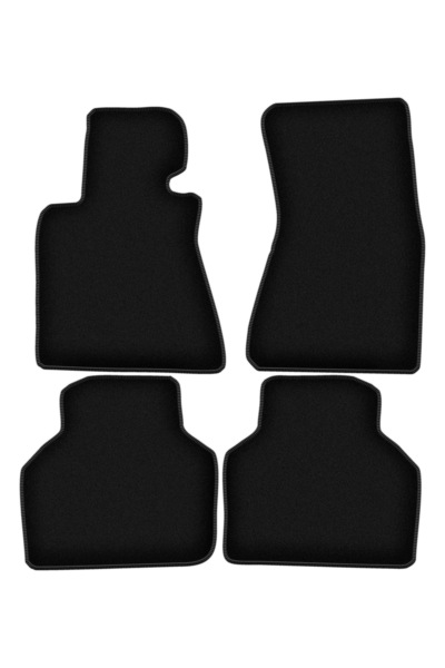 shumee Covorașe BASIC negre din velur pentru: BMW 7 E66 sedan lung (2001-2008)