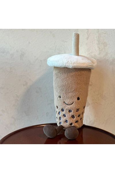 Choice Cute Cartoon Pearl Milk Tea Cup Plush Doll Stuffed Toy Simulated Food Beverage Soft Doll Pillow C...