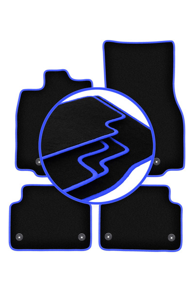 shumee Covorașe auto CARLUX-BLUE pentru: Jaguar XF I 4WD X250 sedan, break (2...