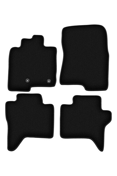 shumee Covorașe BASIC negre din velur pentru: Mitsubishi Pajero IV lung (2006...