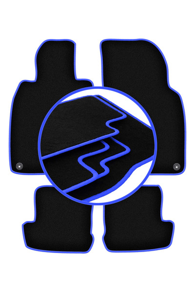 shumee Covorașe auto CARLUX-BLUE pentru: Porsche 911 (tip 991) coupe, targa, ...