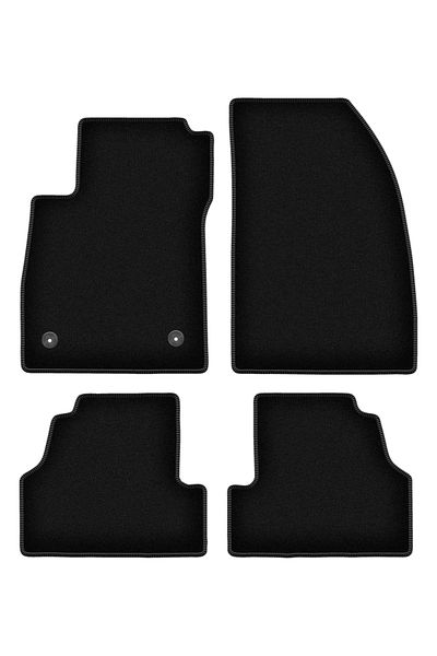 shumee Covorașe BASIC negre din velur pentru: crossover Opel Mokka (2012-2016)