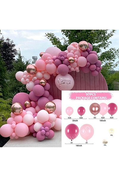 Choice set style 2 Pink Macaron Balloons Garland Arch Kit Birthday Party Decor Kids Wedding Birthday Party