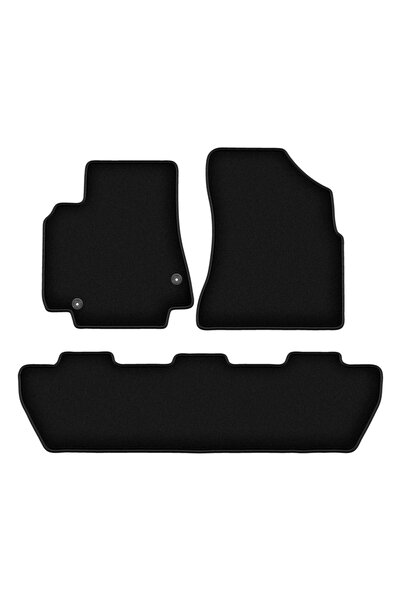 shumee Covorașe BASIC negre din velur pentru: Peugeot Partner II kombivan, Te...