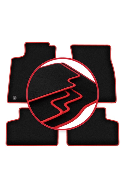 shumee Covorașe auto CARLUX-RED pentru: Mercedes GLB X247 SUV (2019-)