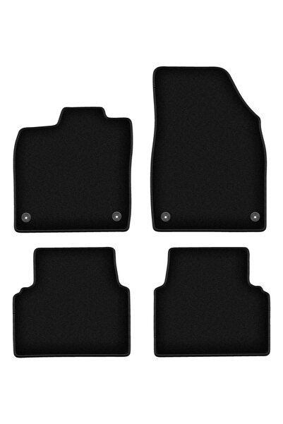 shumee Covorașe BASIC negre din velur pentru: Volkswagen ID.3 hatchback (2019-)