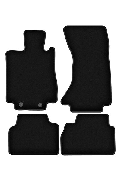 shumee Covorașe BASIC negre din velur pentru: Mercedes S W220 4Matic scurte (...