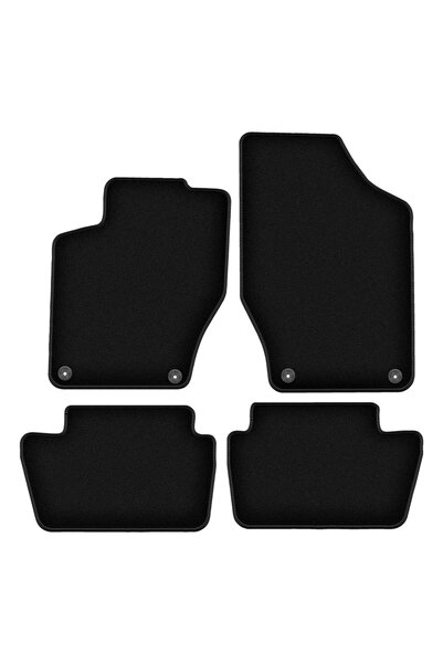 shumee Covorașe BASIC negre din velur pentru: Peugeot 308 I hatchback, break,...