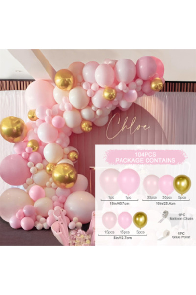 Choice1 set style 1 Pink Macaron Balloons Garland Arch Kit Birthday Party Decor Kids Wedding Birthday Party