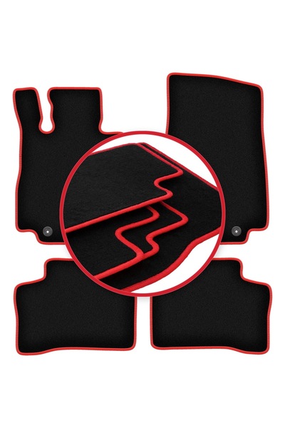 shumee Covorașe auto CARLUX-RED pentru: Mercedes EQC N293 SUV (2019-)