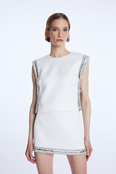 adL Mert Aslan Taş Detaylı Bluz