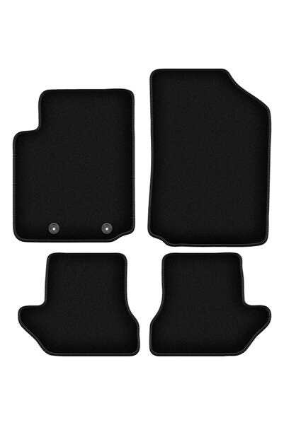 shumee Covorașe BASIC negre din velur pentru: Citroen C3 Pluriel cabrio (2003...