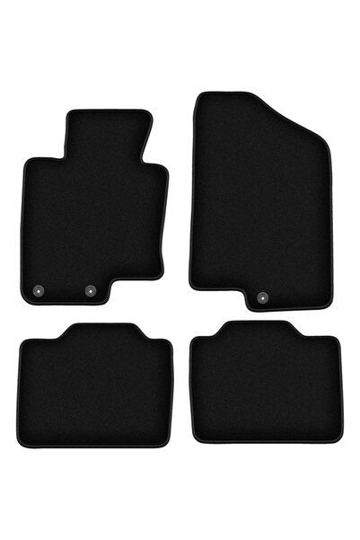 shumee Covorașe BASIC negre din velur pentru: Kia Optima III TF sedan (2010-2...