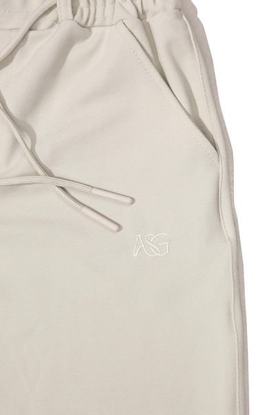 ASG TEKSTİL Cream Color Dobby, Slim Fit Men's Shorts