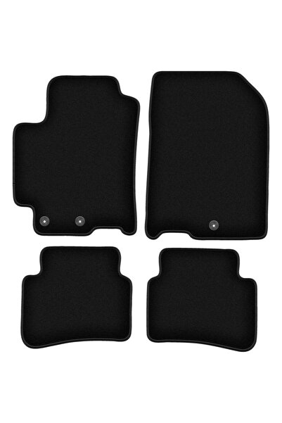 shumee Covorașe BASIC negre din velur pentru: Kia Stonic crossover (2017-)