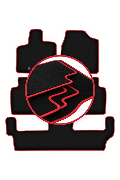 shumee Covorașe auto CARLUX-RED pentru: Dodge Caravan IV 7 locuri (2008-2016)