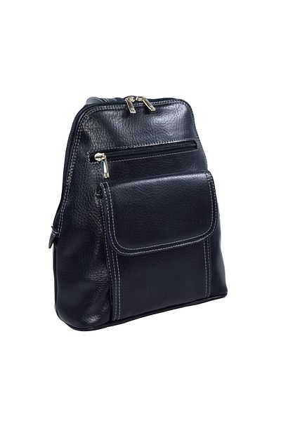 Magazinul de genti Women's backpack made of genuine leather, model 119, White