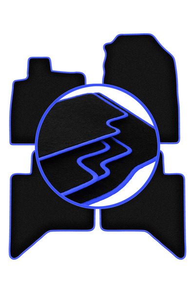 shumee Covorașe auto CARLUX-BLUE pentru: Isuzu D-MAX III pickup (2019-)