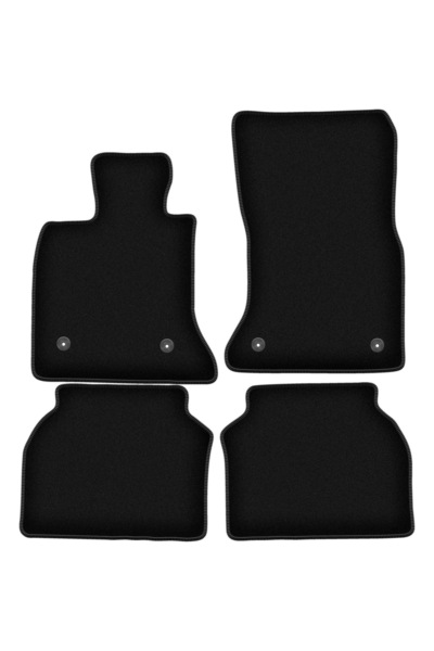 shumee Covorașe BASIC negre din velur pentru: BMW 5 GT F07 liftback (2009-2017)