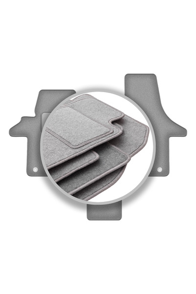 shumee Covorașe auto gri pentru: VW Transporter T5 Caravelle 2 locuri (2003-2...