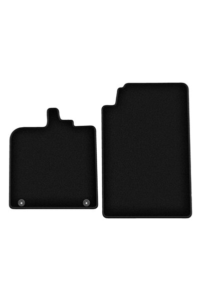 shumee Covorașe BASIC negre din velur pentru: Smart Fortwo II hatchback (2007...