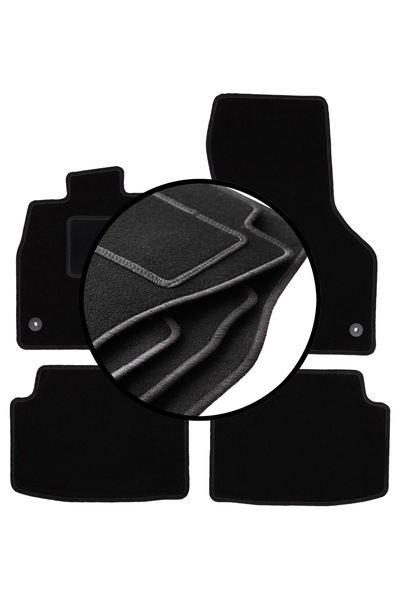 shumee Set complet de covorașe velur pentru: Volkswagen Passat B8 sedan, brea...