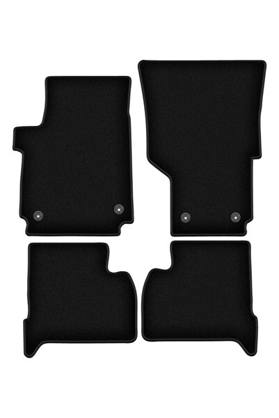 shumee Covorașe BASIC negre din velur pentru: Volkswagen Amarok pickup (2010-)