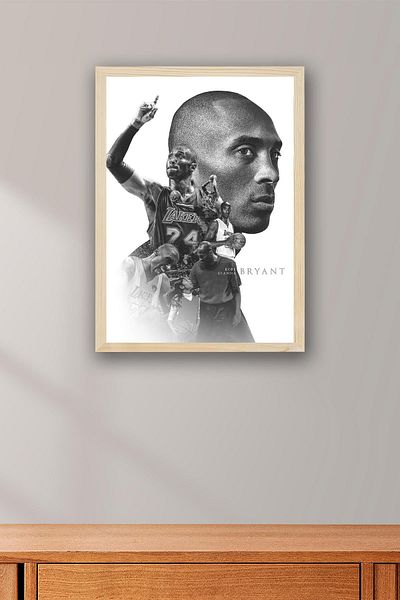 Saturn Pictură înrămate Kobe Bryant - Pictură poster NBA de baschet