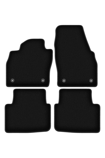 shumee Covorașe BASIC negre din velur pentru: Skoda Scala hatchback (2019-)