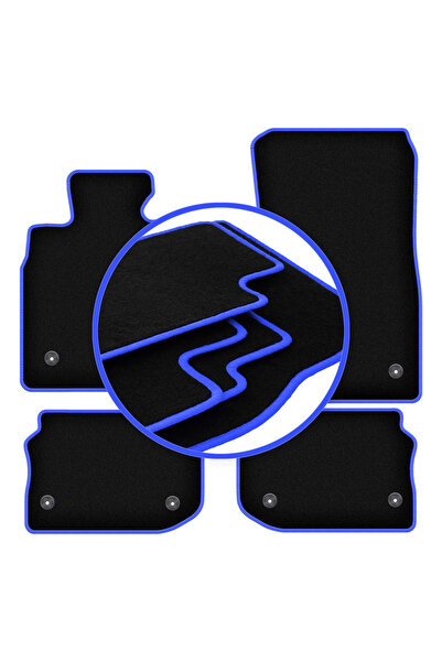 shumee Covorașe auto CARLUX-BLUE pentru: BMW 5 F10 sedan (VELCRO) (2010-2013)