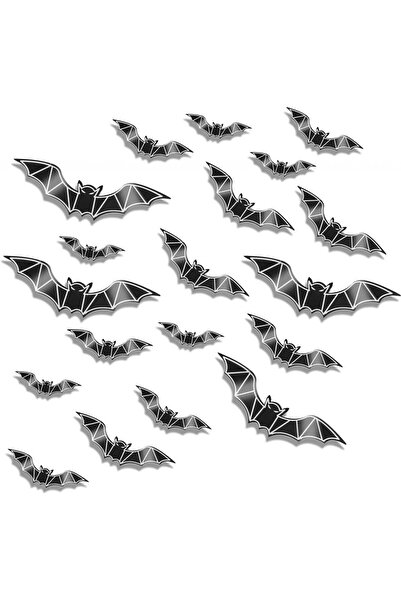 OEM Комплект от 72 стикера за Хелоуин с прилепи, черни, PVC