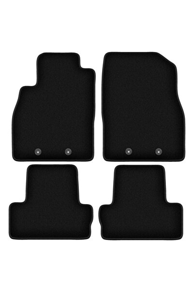 shumee Covorașe BASIC negre din velur pentru: Opel Ampera I hatchback (2012-2...