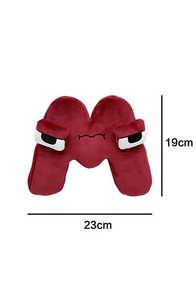 Choice M Numerals (A-Z) Plush Toys English Letter Stuffed Animal Plushie Doll Toys Gift for Kids Children .