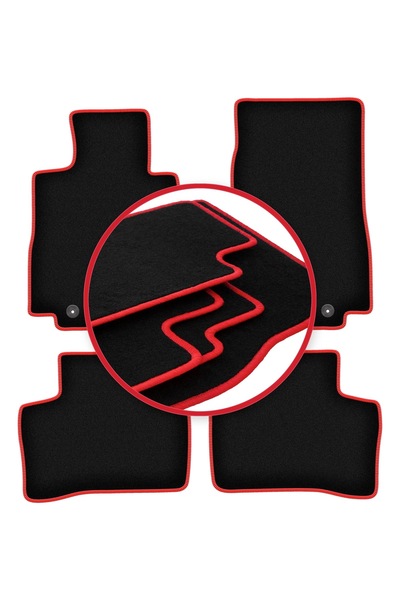 shumee Covorașe auto CARLUX-RED pentru: Mercedes EQC N293 SUV (2019-)